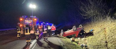Plötzliche Vollbremsung: Zwei Fahrer bei Unfall auf A8 bei Merzig verletzt