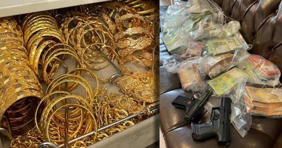Saar-Polizei mit großem Schlag gegen Bandenkriminalität: Waffen, Bargeld und  Goldbarren sichergestellt