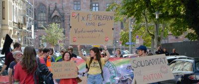 Fotos: Letzte Generation demonstrierte in Saarbrücken nach Urteil gegen Klima-Kleber