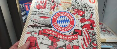 Ab sofort im Tiefkühlregal: Die 5-Sterne-Pizza des FC Bayern München