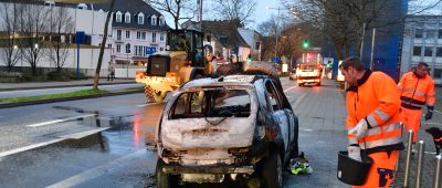 Fahrzeugbrand in Saarbrücken