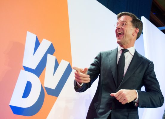 Wahlgewinner Mark Rutte. Foto: Daniel Reinhardt/dpa.