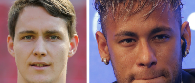 Philipp Wollscheid (links könnte heute Abend gegen Neymar sein Debüt für den FC Metz geben. Fotos: Fredrik von Erichsen/dpa-Bildfunk / Michel Euler/AP/dpa-Bildfunk.