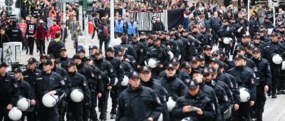 Polizisten beim G20-Gipfel in Hamburg. Archivfoto: dpa-Bildfunk/Markus Scholz