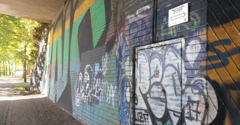 Neue Wände in Saarbrücken werden für Graffitikünstler zum Besprayen freigegeben. Foto: Landeshauptstadt Saarbrücken.
