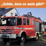 Die Anwohner in Alt-Saarbrücken bedankten sich bei der Feuerwehr für das Löschen des Brandes. Foto: Becker & Bredel/ Montage: SOL.DE