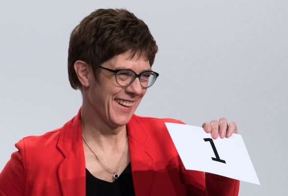 Ist Annegret Kramp-Karrenbauer bald die neue Nummer 1 der CDU? Bild: Hendrik Schmidt/dpa-Bildfunk