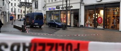 Nahe des Sankt Johanner Markts wurden erst am Montag (14.01.2019)  zwei Geldautomaten gesprengt. Foto: BeckerBredel.