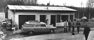 Im Wachhäuschen des Bundeswehr-Depots in Lebach wurden vor 52 Jahren vier Soldaten getötet. Foto: Roland Witschel/dpa-Bildfunk