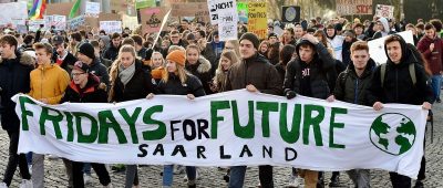Die Schüler im Saarland streikten bereits in Saarbrücken gegen die Klimapolitik. Foto: BeckerBredel