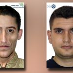 Die Polizei sucht aktuell nach mindestens drei Männern, die für  Einbrüche in St. Ingbert-Rohrbach verantwortlich sein sollen. Von zwei Personen konnten Phantombilder gefertigt werden. Grafik: Polizei.