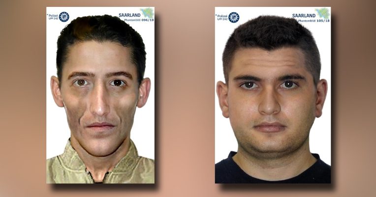 Die Polizei sucht aktuell nach mindestens drei Männern, die für  Einbrüche in St. Ingbert-Rohrbach verantwortlich sein sollen. Von zwei Personen konnten Phantombilder gefertigt werden. Grafik: Polizei.