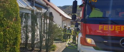 Brennende Hecken lösen einen Großeinsatz der Feuerwehr St. Ingbert aus. Foto: Florian Jung/ Feuerwehr St. Ingbert