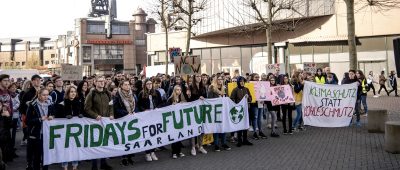In Neunkirchen demonstrieren Schüler im Rahmen von "Fridays For Future" für den Klimaschutz. Foto: Fridays for Future Neunkirchen