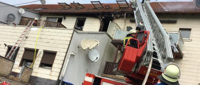 Das Feuer war in einem Mehrfamilienhaus in der Lebacher Straße Hahn ausgebrochen. Foto: Feuerwehr Lebach.