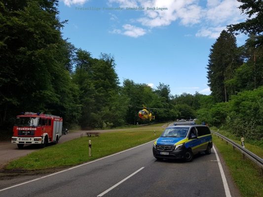 An dieser Stelle ereignete sich der Unfall. Foto: Freiwillige Feuerwehr Gemeinde Beckingen
