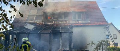 Nach einem schweren Brand verlor eine Familie in Wadgassen ihr Haus. Foto: Feuerwehr