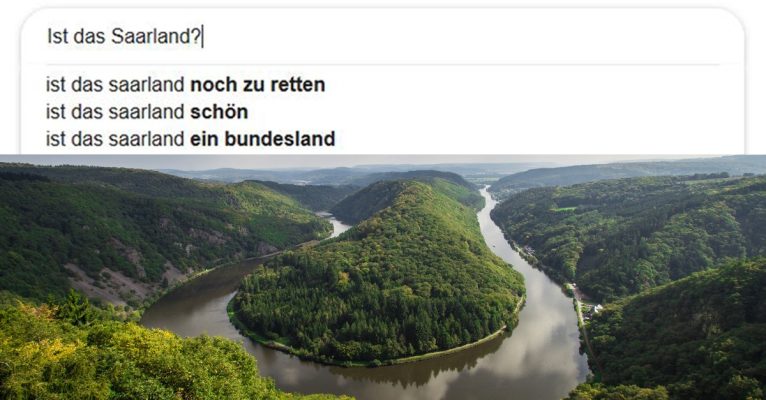 Google-Nutzer wollen zum Beispiel wissen, ob das Saarland noch zu retten ist. Foto: Pixabay, Screenshot: Google