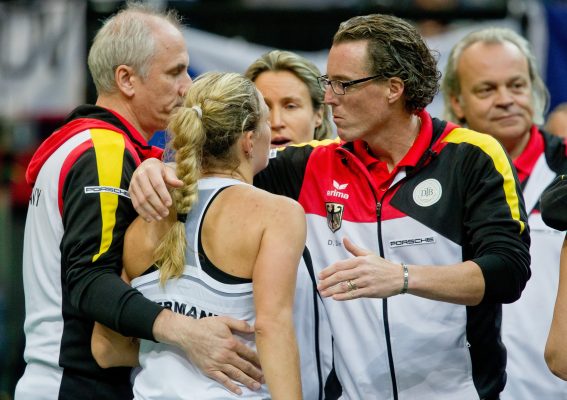Saarländer Dirk Dier wird vorerst Trainer von Spitzenspielerin Angelique Kerber. Foto: Daniel Karmann/dpa-Bildfunk