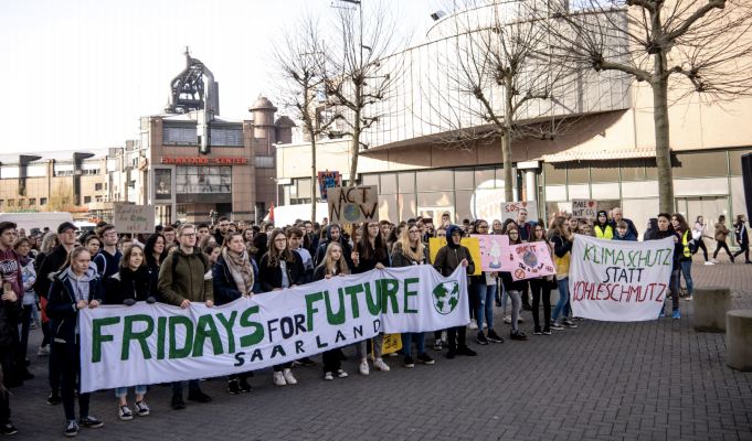 Hier zu sehen: Eine Demonstration von Fridays for Future Neunkirchen vom April 2019. Foto: Anna Caspari