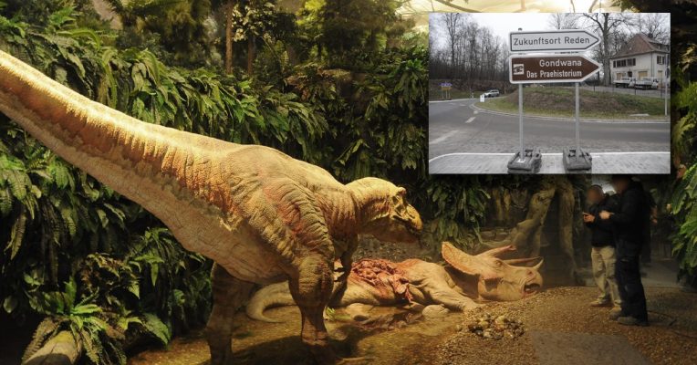 Der Gondwana-Park in Schiffweiler zeigt die Evolutionsgeschichte. Dazu gehört auch eine Ausstellung von Dinosauriern. Fotos: BeckerBredel.