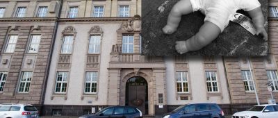 Der Prozess findet derzeit am Landgericht in Saarbrücken statt. Archivfoto (Hintergrund): BeckerBredel | Puppe: dpa-Bildfunk/Daniel Bockwoldt