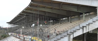 Das Ludwigsparkstadion in Saarbrücken wird aktuell umgebaut. Foto: BeckerBredel