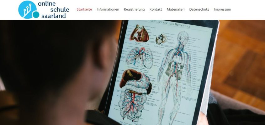 Seit heute (18.03.2020) ist die neue Plattform "Online Schule Saarland" im Netz. Screenshot Red