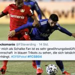 Die Twitter-Gemeinde reagierte mit Mitgefühl auf die Niederlage des FCS gegen Bayer Leverkusen. Foto: Ronald Wittek/dpa-Bildfunk & Screenshot: Twitter