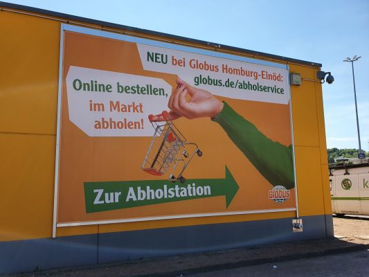 Der Globus-Markt in Homburg-Einöd bietet ab sofort einen Online-Abholservice an. Foto: Globus SB-Warenhaus