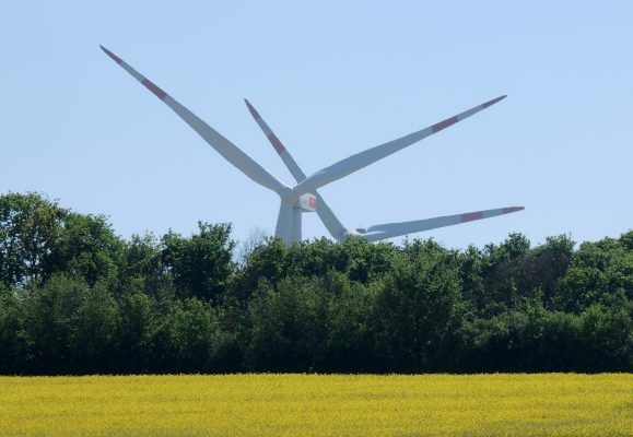 In Klarenthal sollen zwei Windräder gebaut werden. Symbolfoto: Roland Holschneider/dpa-Bildfunk
