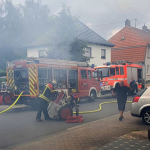Der Brand hat sich in der Saargemünder Straße in Saarbrücken-Güdingen ereignet. Foto: BeckerBredel