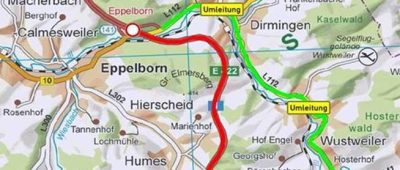 Die A1 wird zwischen den Anschlusstellen Eppelborn und Illingen gesperrt. Bild: Landesbetrieb für Straßenbau