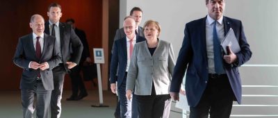 Kanzlerin Merkel berät zurzeit mit den Ministerpräsidenten der Länder per Videokonferenz das weitere Vorgehen in der Corona-Krise. Archivfoto: Bernd von Jutrczenka/dpa-Bildfunk