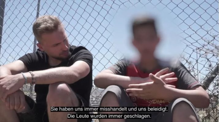 Das "Blue Future Project" hat zahlreiche Schutzsuchende in den Flüchtlingslagern in Griechenland interviewt. Screenshot aus der Dokumentation "Vertrieben - Schutzsuchende und unsere Verantwortung"