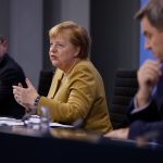 Bundeskanzlerin Angela Merkel stellte nach langen Beratungen zwischen Bund und Ländern die neuen Corona-Maßnahmen vor. Foto: Odd Andersen/dpa-Bildfunk