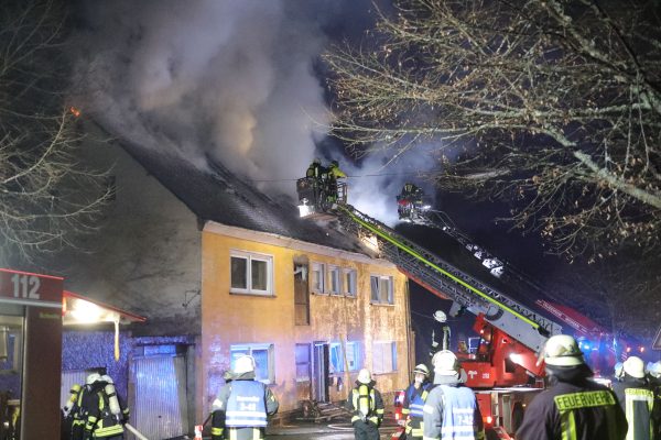 Brand eines Wohnhauses in Nonnweiler. Foto: BeckerBredel