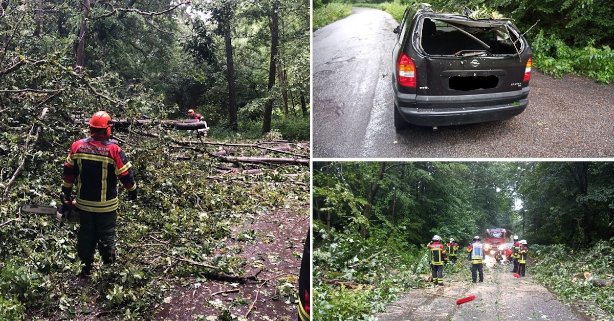 Unwetter im Saarland: Unfall und gesperrte Straßen durch 
