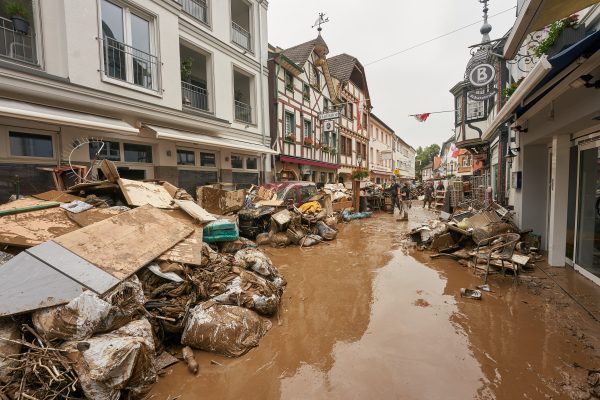 110 Tote wurden in Rheinland-Pfalz bisher nach der Hochwasserkatastrophe gezählt. Symbolfoto: Thomas Frey/dpa-Bildfunk